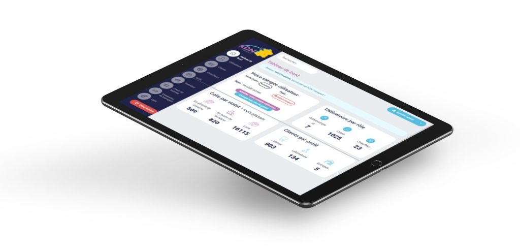 vue tablette ADN Transport